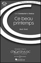 Ce Beau Printemps SATB choral sheet music cover